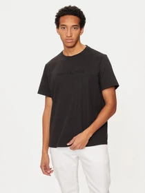 Michael Kors Logo-Prägung T-Shirt kurzarm schwarz (Herren)