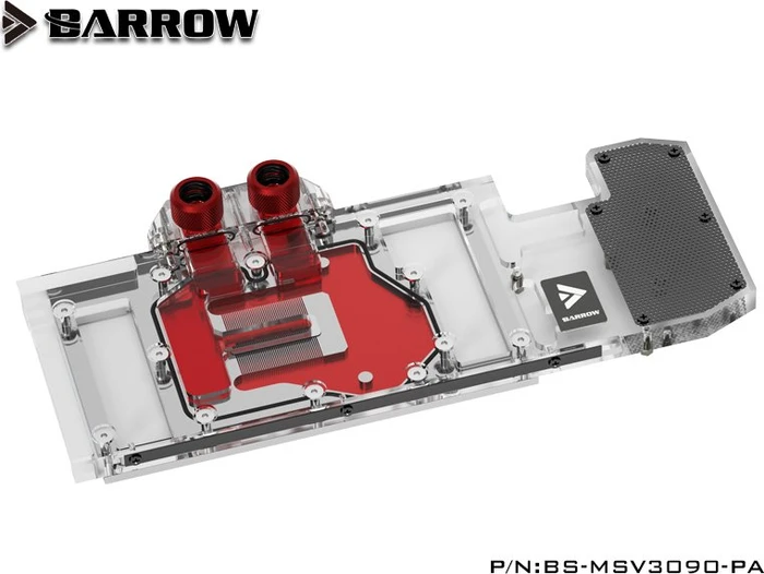 Barrow NVIDIA RTX 3090 LRC 2.0 Full Coverage GPU Water Block, MSI 3090 Ventus Aurora