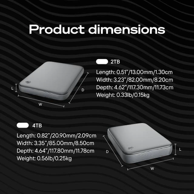 Seagate Expansion Portable (2026), 2TB, USB 3.0 Micro-B