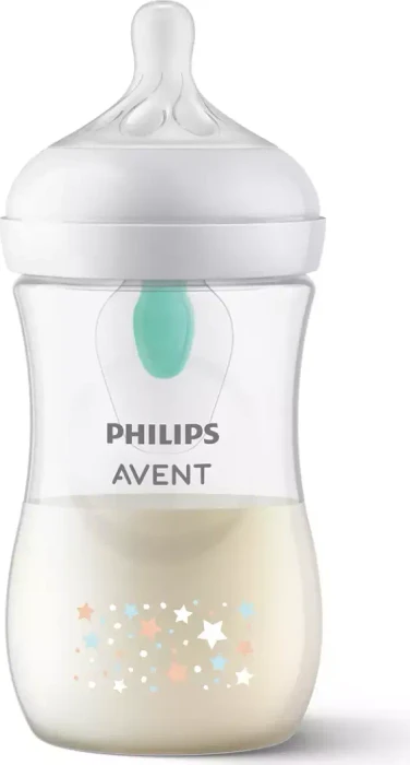 Philips Avent SCY673/82 Natural Response Airfree Trinkflasche, 1+M, 260ml, sterne