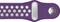 Hama Ersatzarmband Sport für Fitbit Versa 2 grau/violett Vorschaubild