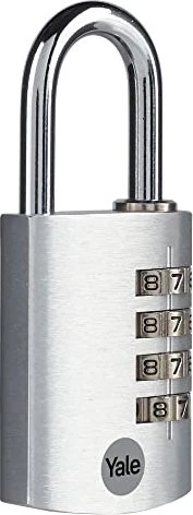 Yale YE3CB/38 Alu silber, Zahlenschloss