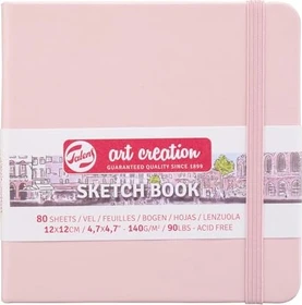 Royal Talens Skizzenbuch pastellrosa, 120x120mm, glatt, 80 Blatt
