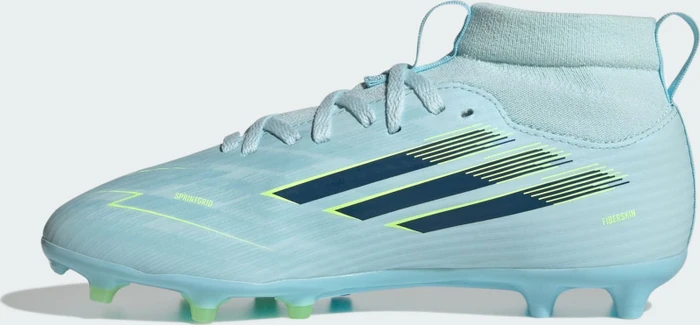 adidas F50 Sparkfusion League Mid Cut FG/AG almost blue/dusky petrol/hi-res yellow (Junior)