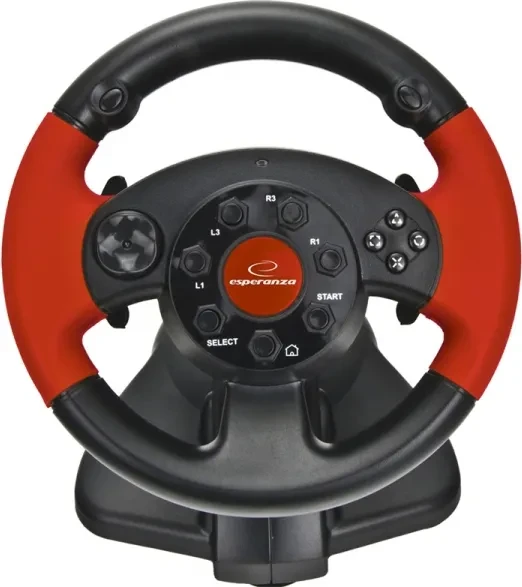 Esperanza High Octane Lenkrad inkl. Pedale (PS3/PS2/PC)