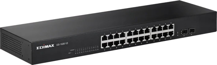 Edimax GS-10 Rackmount Gigabit Switch, 24x RJ-45, 2x SFP