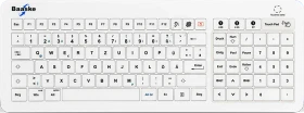 Baaske GL01 Medizinische Glastastatur, mit Touchpad, USB/Bluetooth, DE