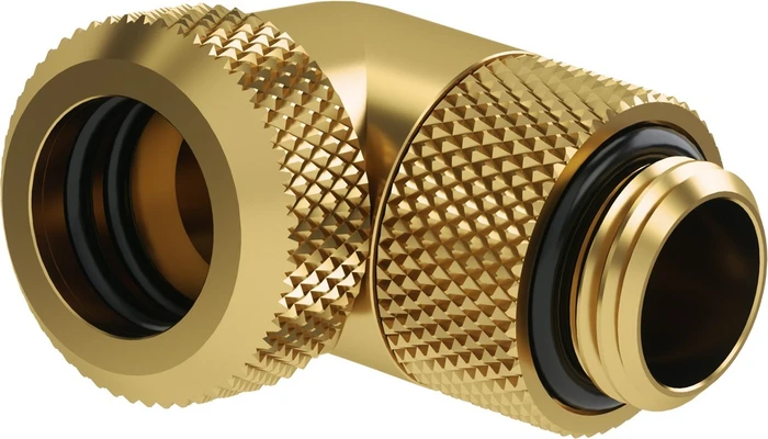 Barrow TWT90KND-K12 90° Winkeladapter G1/4" auf 12mm Hard Tubes, gold