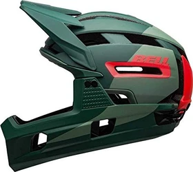 Bell Super Air R MIPS Fullface-Helm matte/gloss green/infrared