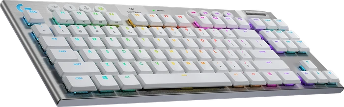 Logitech G915 TKL, LEDs RGB, weiß, GL Tactile, USB/Bluetooth, US