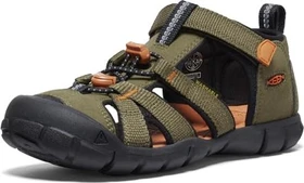Keen Seacamp II CNX Older Kids dark olive/gold flame (Junior)