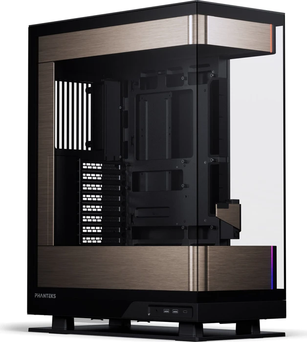Phanteks Evolv X2, schwarz/gold, Glasfenster