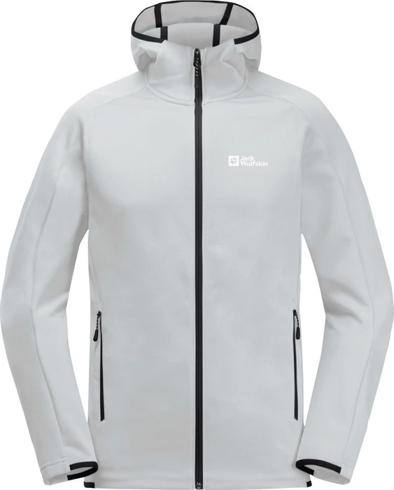 Jack Wolfskin Alpgrat Hooded FZ Jacke cool grey (Herren)