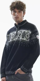 Dale of Norway Blyfjell Strickpullover black smoke/off white/light charcoal (Herren)