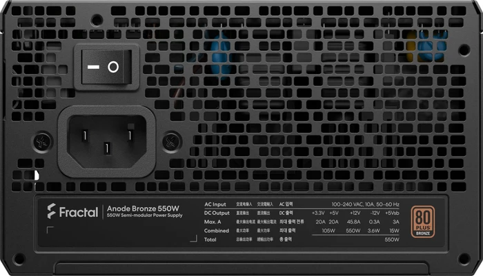 Fractal Design Anode Bronze 550W, ATX 2.52