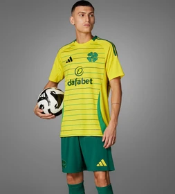 adidas Celtic FC 2024/2025 Auswärtstrikot team yellow (Herren)