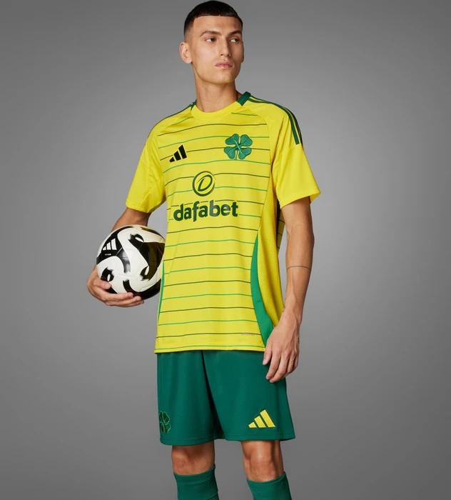adidas Celtic FC 2024/2025 Auswärtstrikot team yellow (Herren)