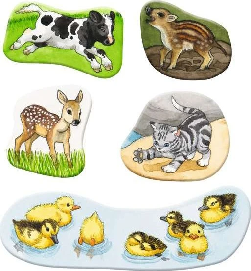 Ravensburger Puzzle Mein großes Puzzle-Spielbuch Tierkinder