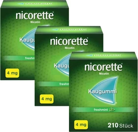 Kenvue Nicorette Freshfruit 4mg Kaugummi, 630 Stück (3x 210 Stück)