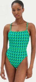 Seafolly Sorrento Reversible Square Neck Badeanzug vivid green (Damen)