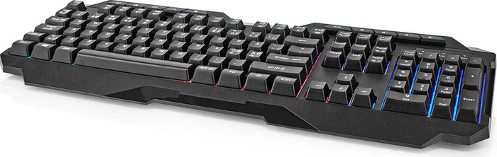 Nedis Gaming Tastatur, LEDs RGB, schwarz, USB, ND