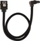 Corsair Premium Sleeved SATA 6Gb/s Kabel schwarz 0.3m, gewinkelt Vorschaubild