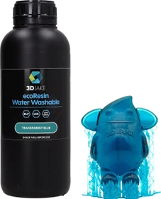 3DJake ecoResin Water Washable Transparent Blau, 1.00kg