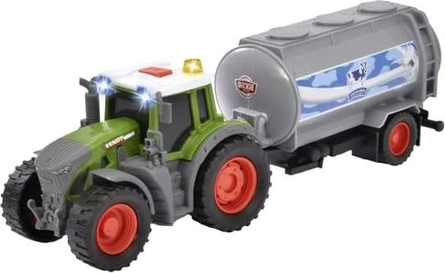 Dickie Toys Fendt Traktor mit Milch-Anhänger