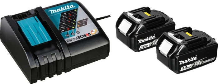 Makita Powersource-Kit Starterset 18V, 3.0Ah, Li-Ionen, 2 Akkus [6.0Ah] [108Wh]