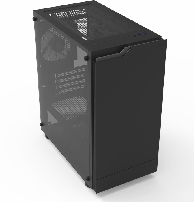 Zalman T4 Plus Black, Glasfenster