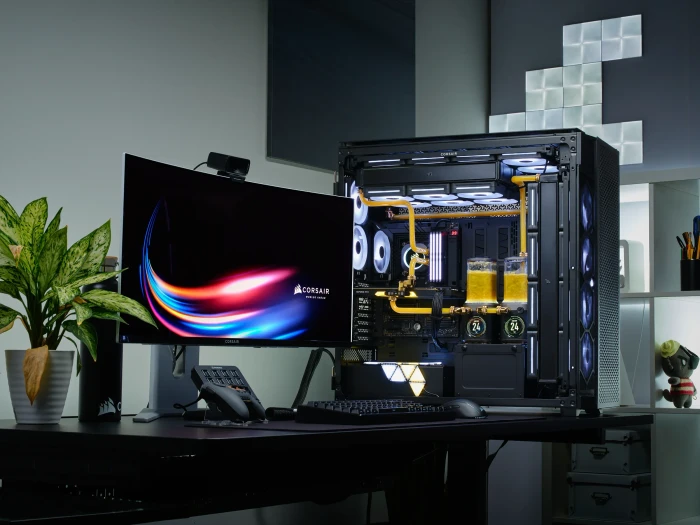 Corsair 9000D RGB Airflow Black, Glasfenster