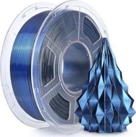 Sunlu Silk PLA+, Dual Color Filament Black Blue, Spule, 1.75mm, 1.00kg