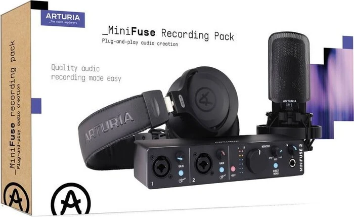 Arturia MiniFuse Recording Pack schwarz