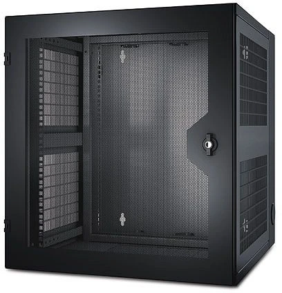APC NetShelter WX 19" Wandschrank 13HE, Glastür, schwarz, 631mm tief