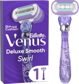 Gillette Venus Deluxe Smooth Swirl Rasierer +  1 Wechselklinge
