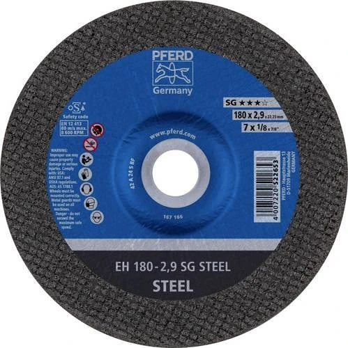 Pferd EH 180-2.9 SG STEEL Trennscheibe, 180x2.9x22.23mm, 25 Stück