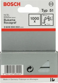 Bosch Professional Typ 51 Tacker-Klammern, 10x10mm, 1000 Stück