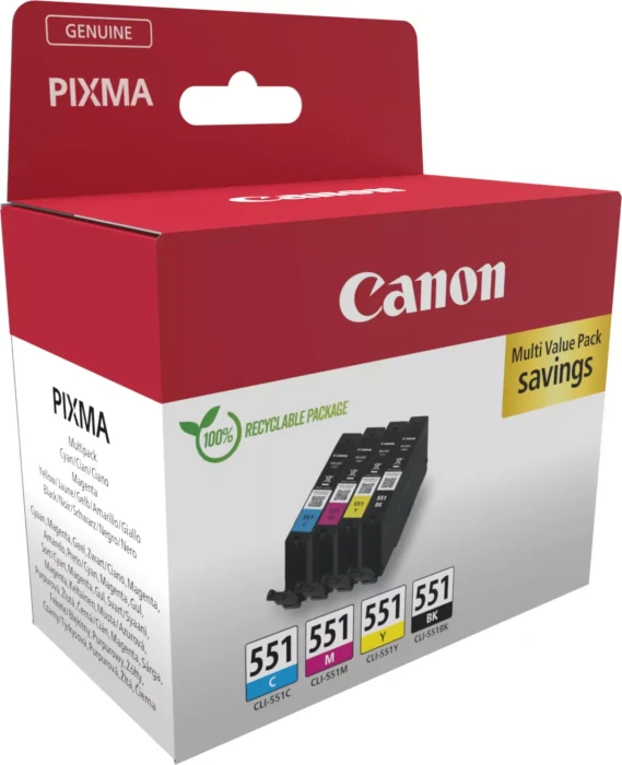 Canon Tinte CLI-551 Rainbow-Kit