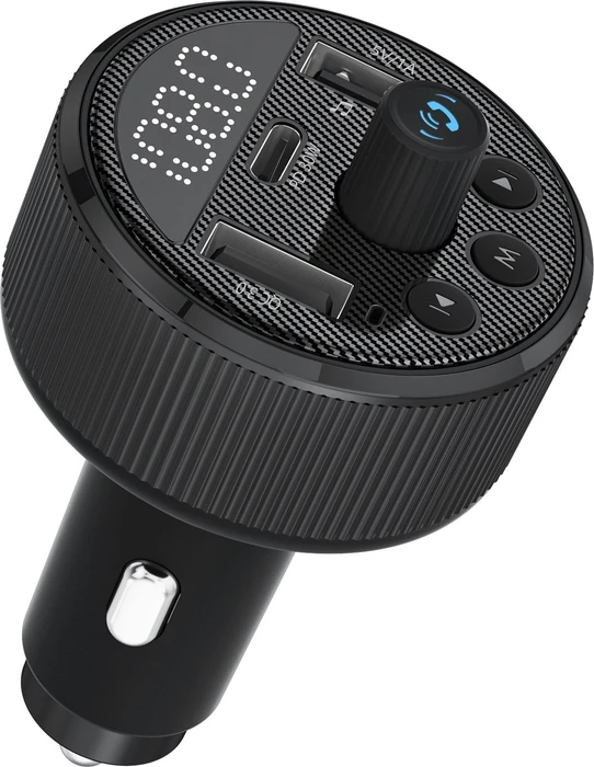 XLayer Kfz-Ladegerät 30W mit FM-Transmitter schwarz
