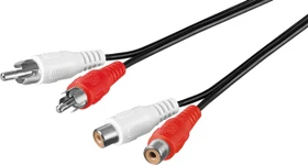 Wentronic Goobay Stereo Cinch Verlängerungskabel 1.5m
