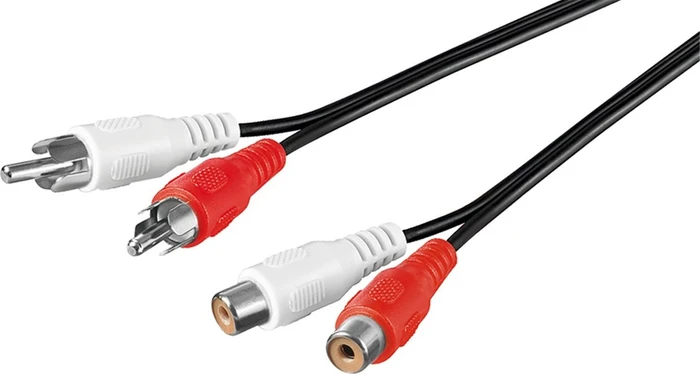 Wentronic Goobay Stereo Cinch Verlängerungskabel 1.5m