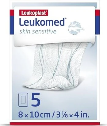 BSN medical Leukomed skin sensitive Pflaster steril, 8 x 15cm, 5 Stück