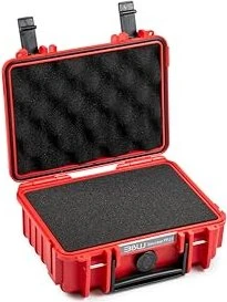 B&W International Outdoor Case Typ 500 PP.23 mit Würfelschaumstoff rot