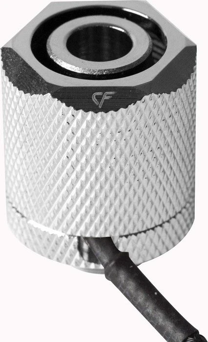 Nanoxia LED Fitting G1/4" auf 16/13mm, grün beleuchtet, vernickelt