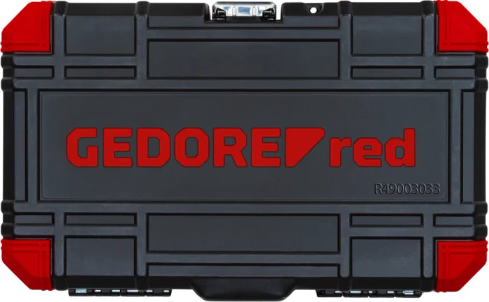 Gedore red R49003033 Steckschlüsselsatz inkl. Werkzeugbox, 33-tlg.