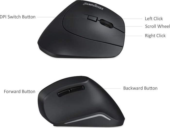 Perixx PERIMICE-804 Wireless, Bluetooth