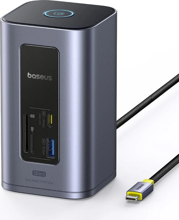 Baseus Nomos NU1 Air 12-in-1 Docking Station, Windows, Multiport-Adapter, USB-C 3.1 [Stecker]