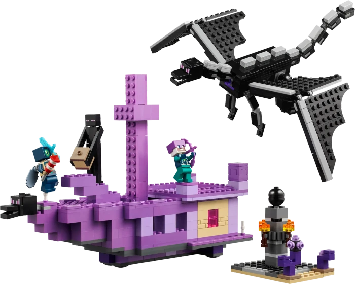 LEGO Minecraft - Der Enderdrache und das Endschiff