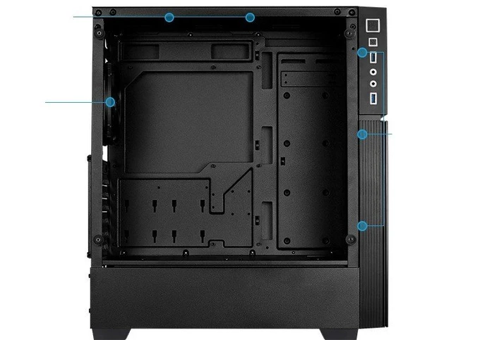 AeroCool Playa RGB, Glasfenster