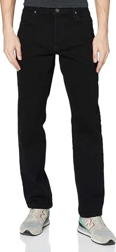 Wrangler Straight Jeans black rinse (Herren)